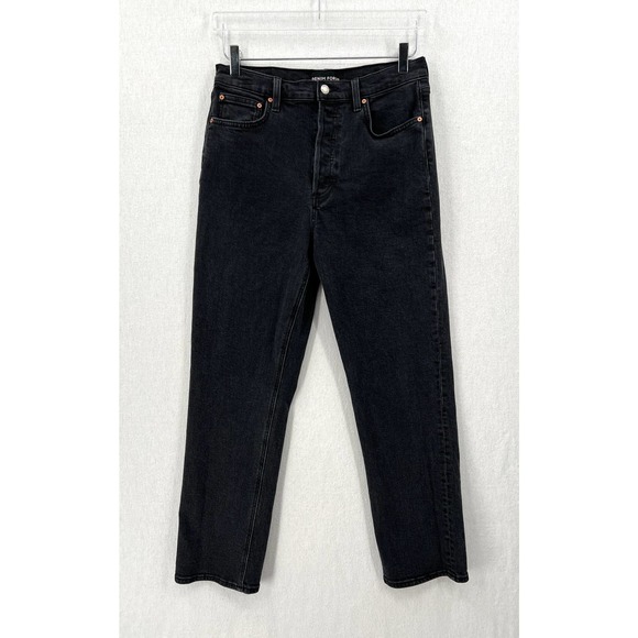 Aritzia Denim - ARITZIA DENIM FORUM Jeans Womens 29 Black The Arlo High Rise Straight 28L